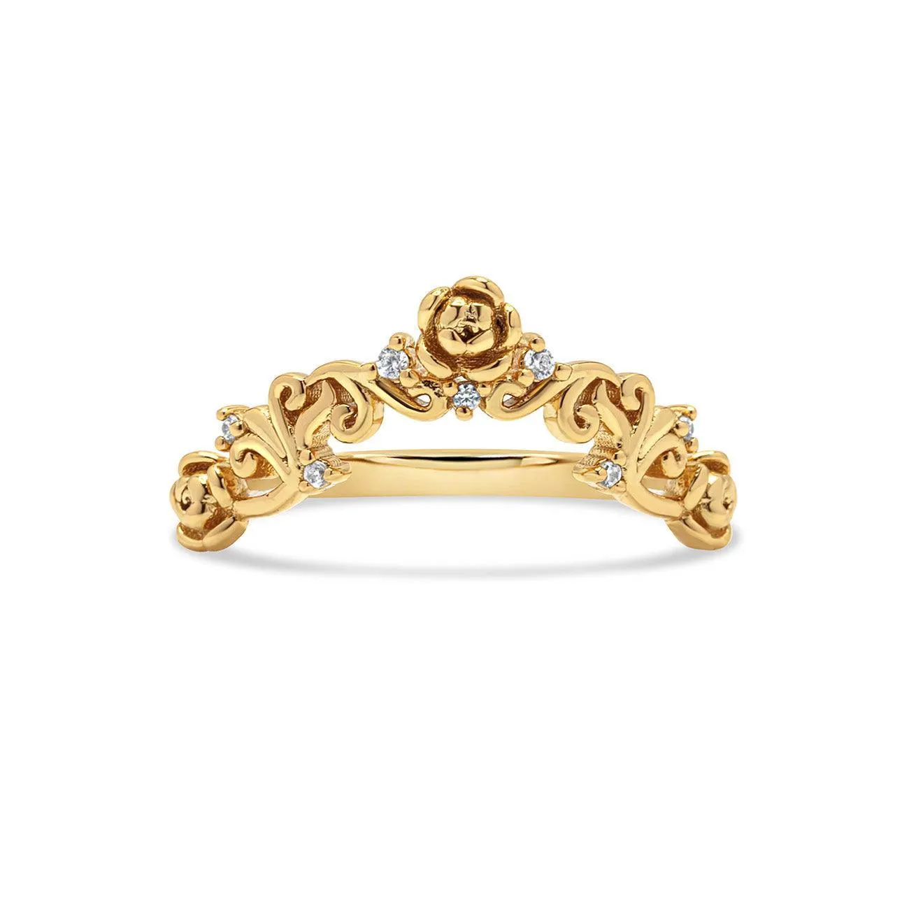 Rose Filigree Contour Ring