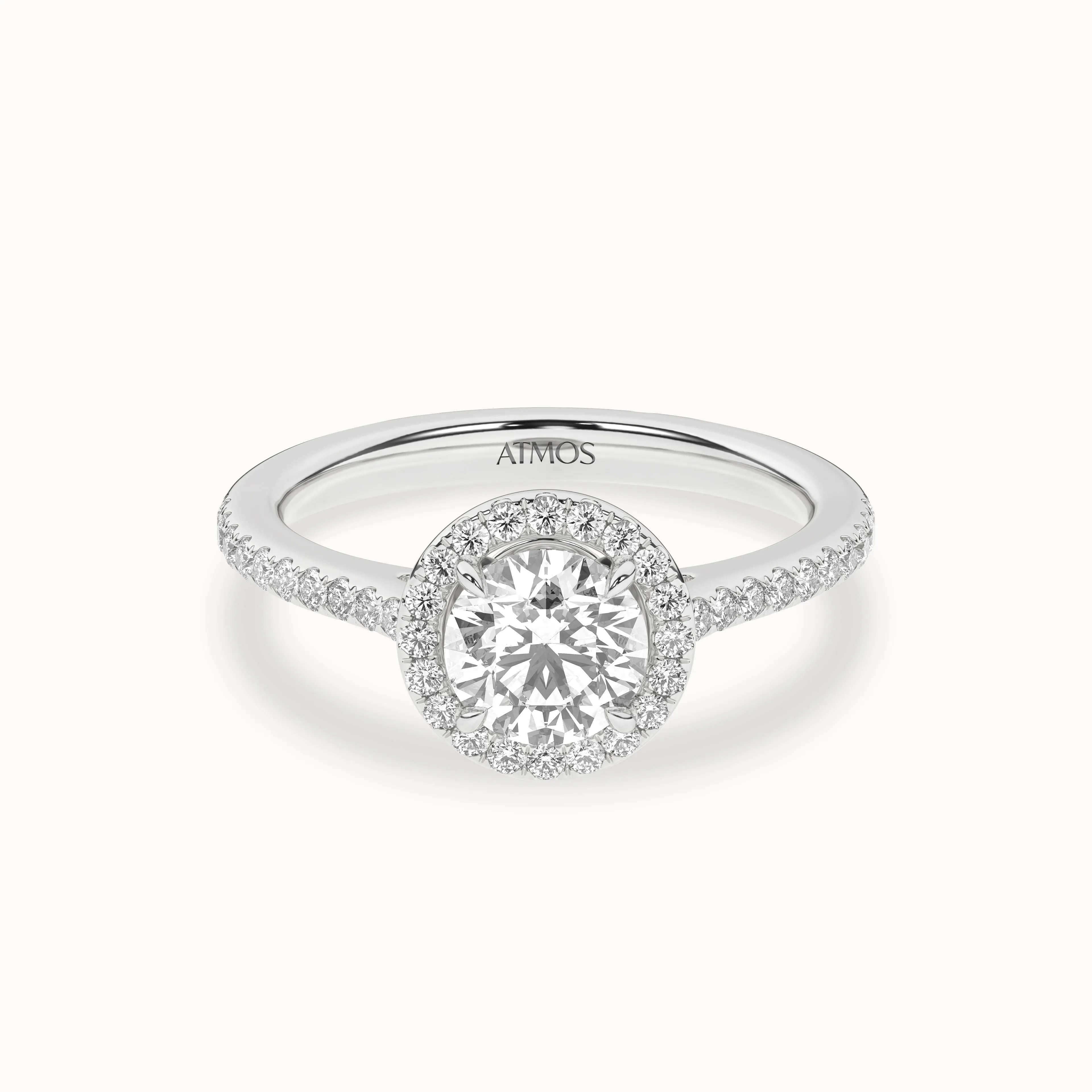 Round Signature Halo Ring