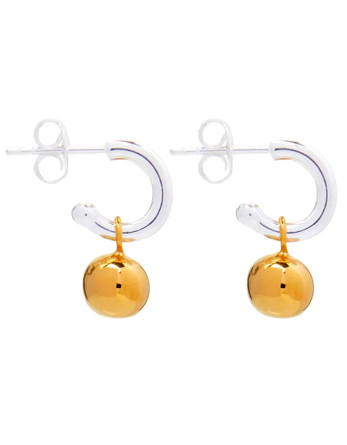 Shimmy 2 Tone Gold/Sil Earring