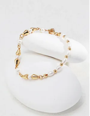 Spliced Irregular Pearl Bracelet