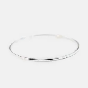 Stackable Slim Sterling Silver Bangle Bracelet 3mm