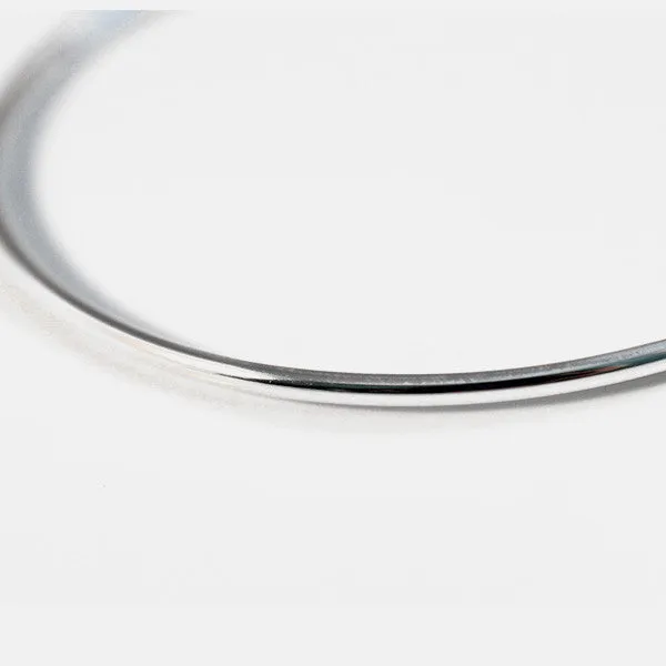 Stackable Slim Sterling Silver Bangle Bracelet 3mm