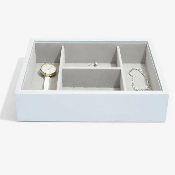 Stackers Powder Blue Leather Jewellery Box Set2 75454