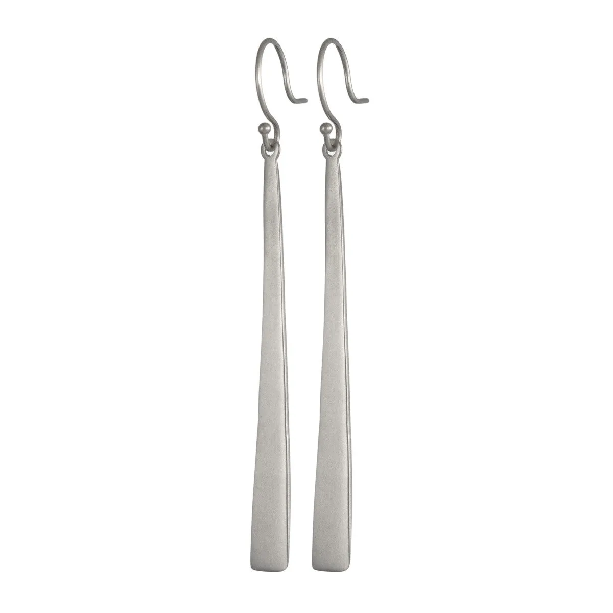 Sterling Silver Medium Flattened Earring