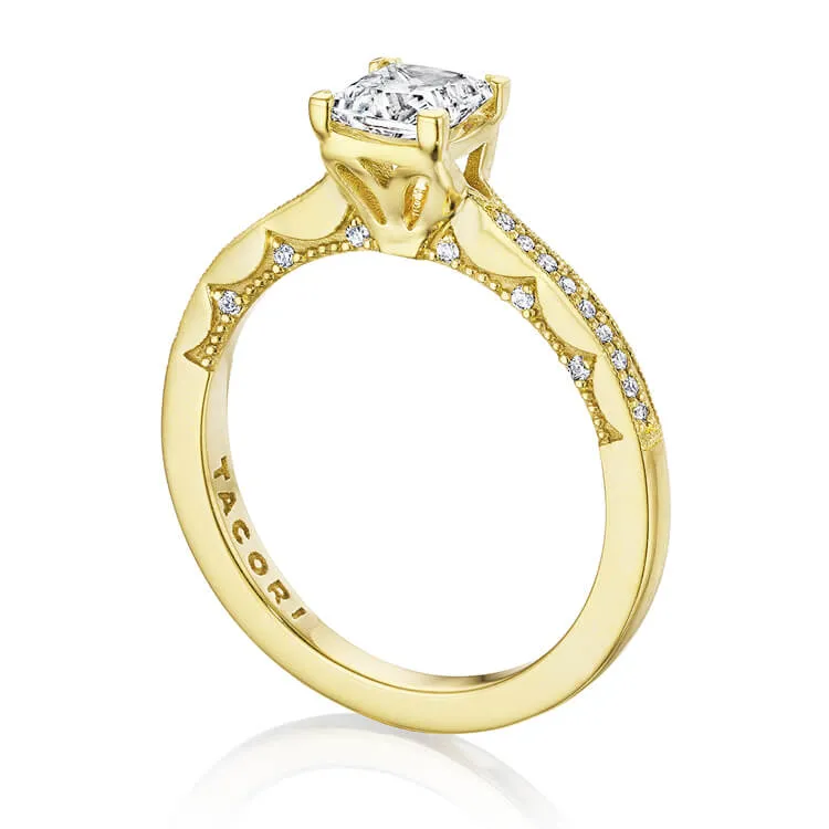 Tacori Princess Solitaire Engagement Ring P102PR55FY