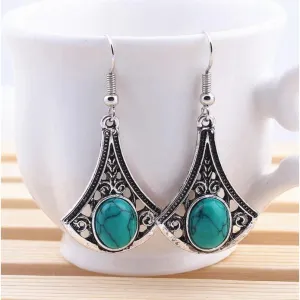 Tibetan Turquoise Earrings