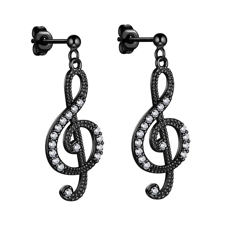 Tokyo Mart Women Musical Note Earrings Treble Clef Jewelry Gifts for Music Lover