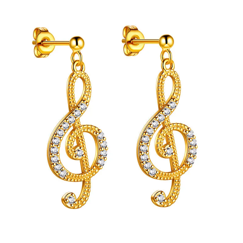 Tokyo Mart Women Musical Note Earrings Treble Clef Jewelry Gifts for Music Lover