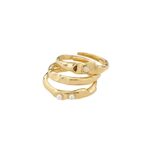 Trust Gold Plated Ring Set