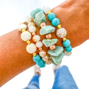 Turquoise Quartz Bracelet Stack