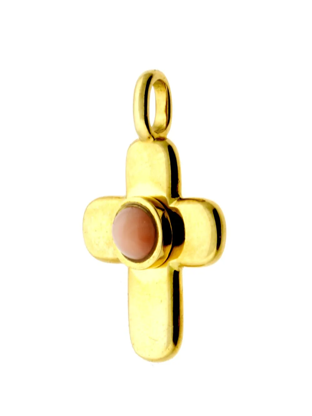 Van Cleef Arpels Gold Coral Cross