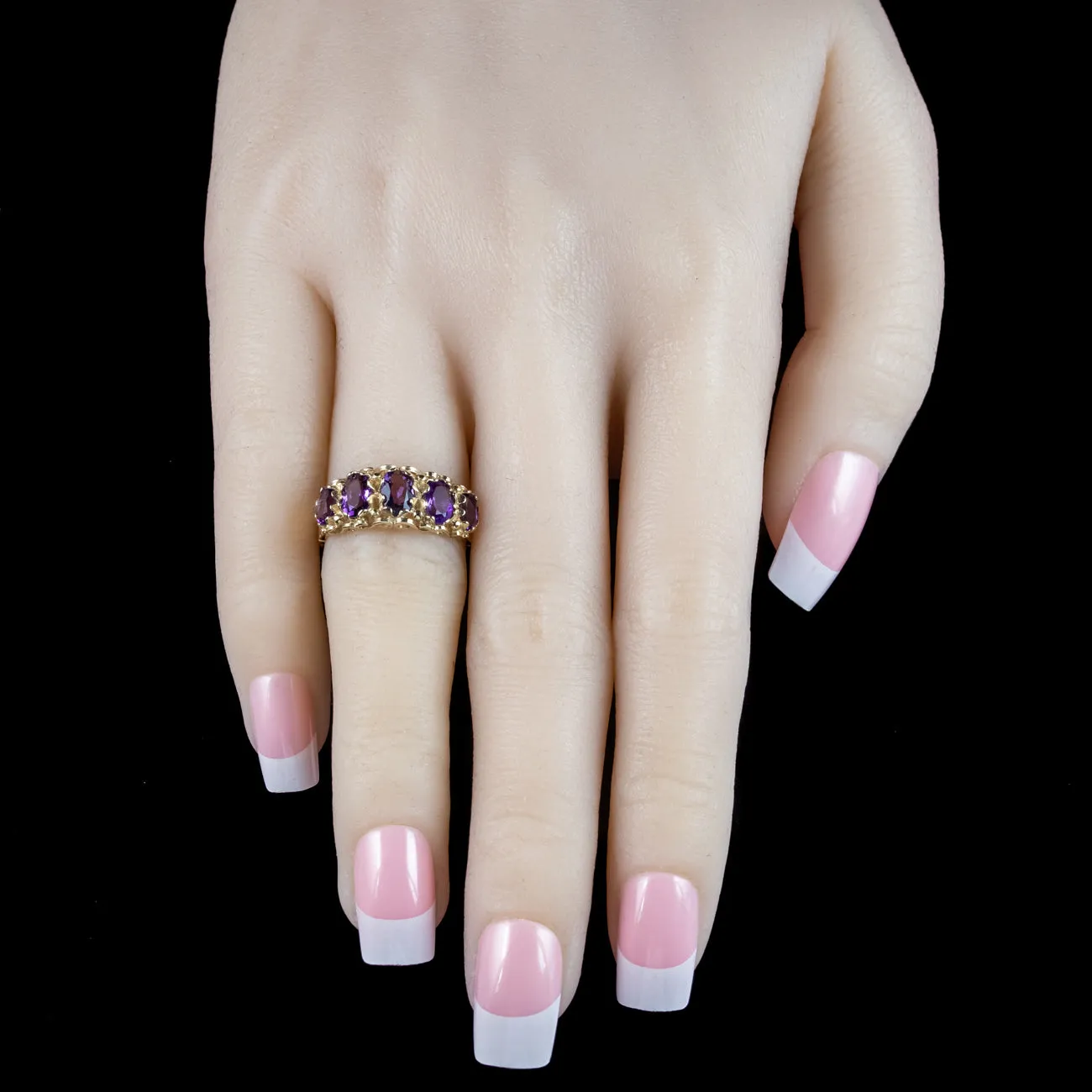 Victorian Style Amethyst Ring 2.5ct Amethyst