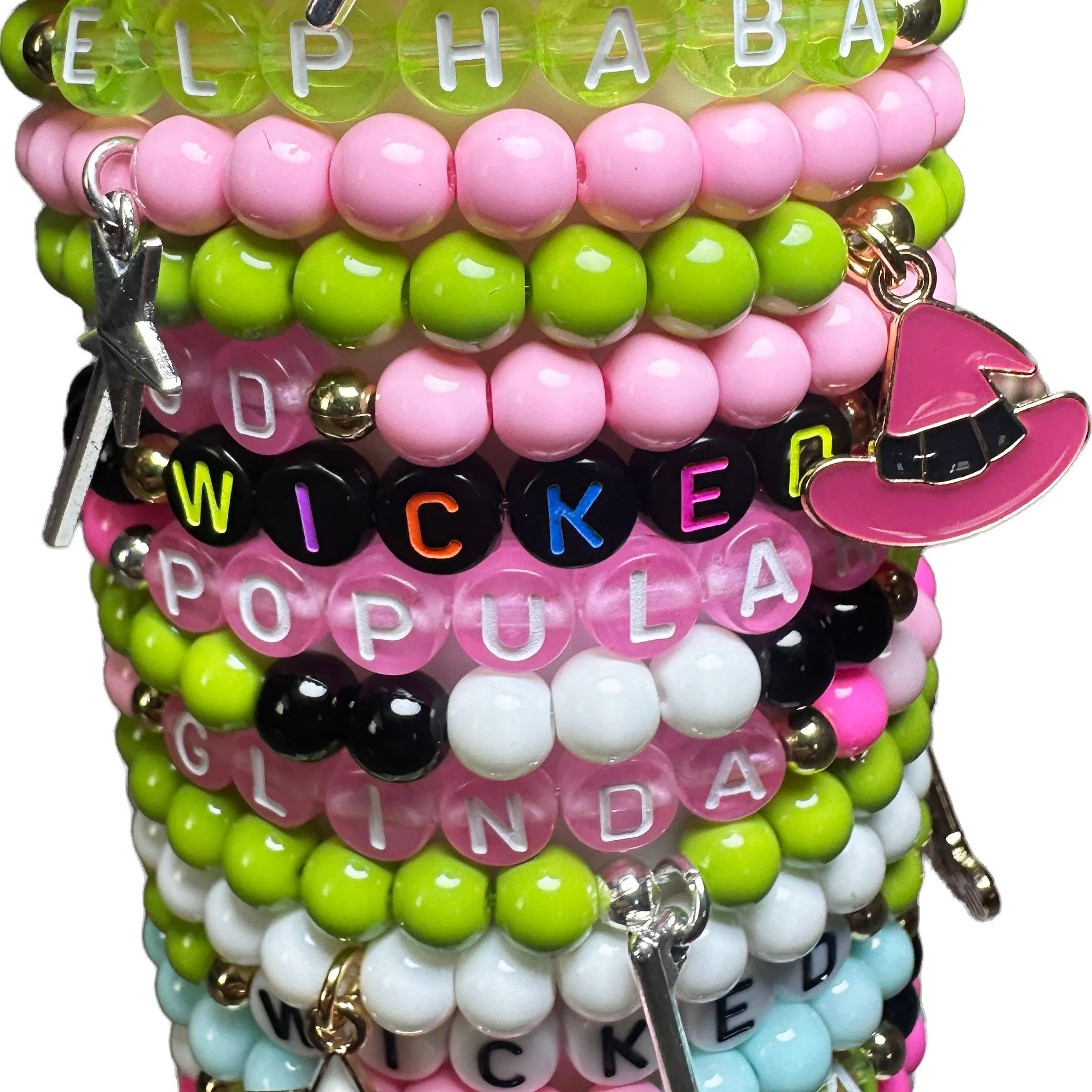 Wicked Inspired Glass Beaded Bracelet